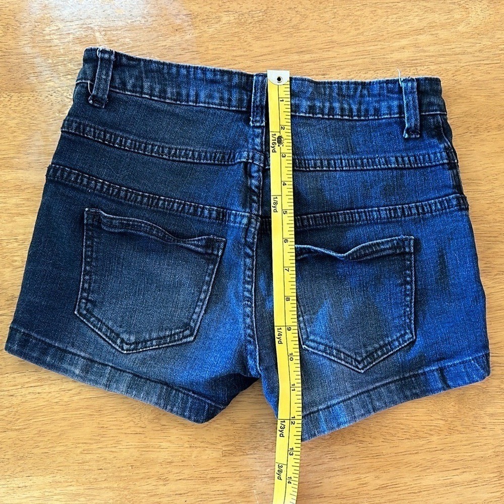 Delia's Skylar blue button fly short shorts size 3 / 4 Juniors - Picture 6 of 6